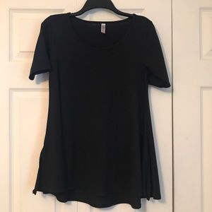 XXS Lularoe Perfect T, Solid Black, EUC!